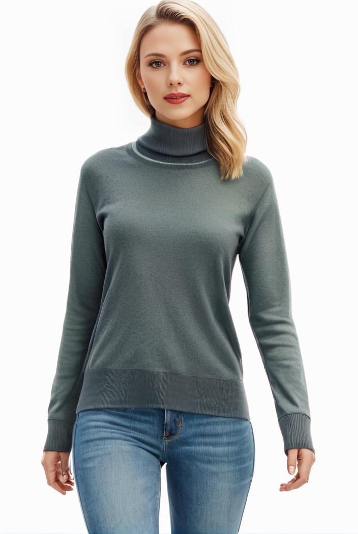 3 sets of turtleneck tees comfy long sleeve shirt perfect for spring autumn women s apparel 118584
