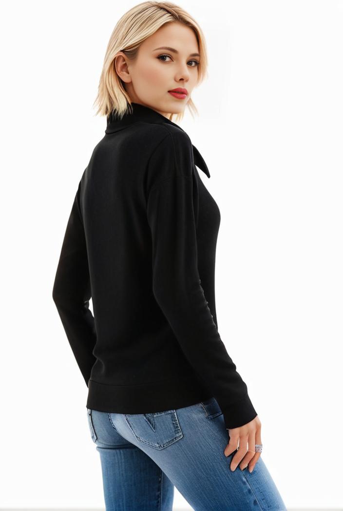 3 sets of turtleneck tees comfy long sleeve shirt perfect for spring autumn women s apparel 118598