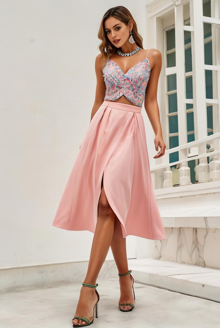 deep v neck lace chiffon bridesmaid dress with asymmetrical hem 123097
