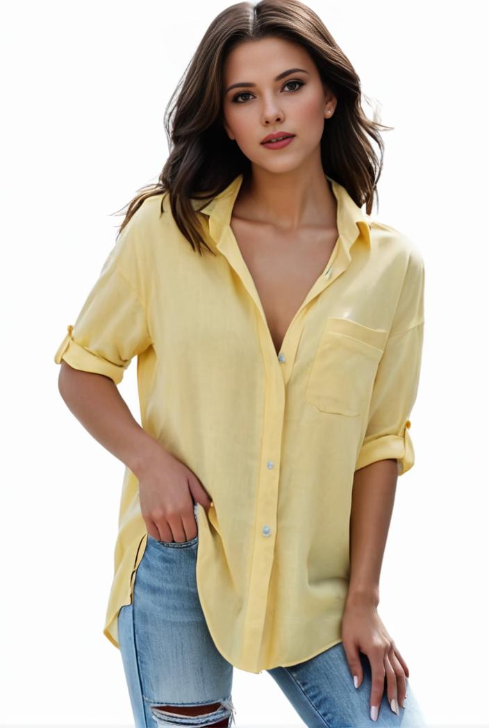 plus size formal shirt women s plus plain long sleeve turn down collar button up workwear shirt 102701
