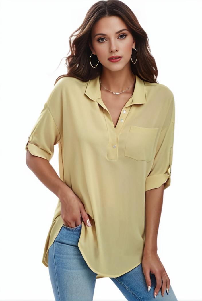 plus size formal shirt women s plus plain long sleeve turn down collar button up workwear shirt 102703