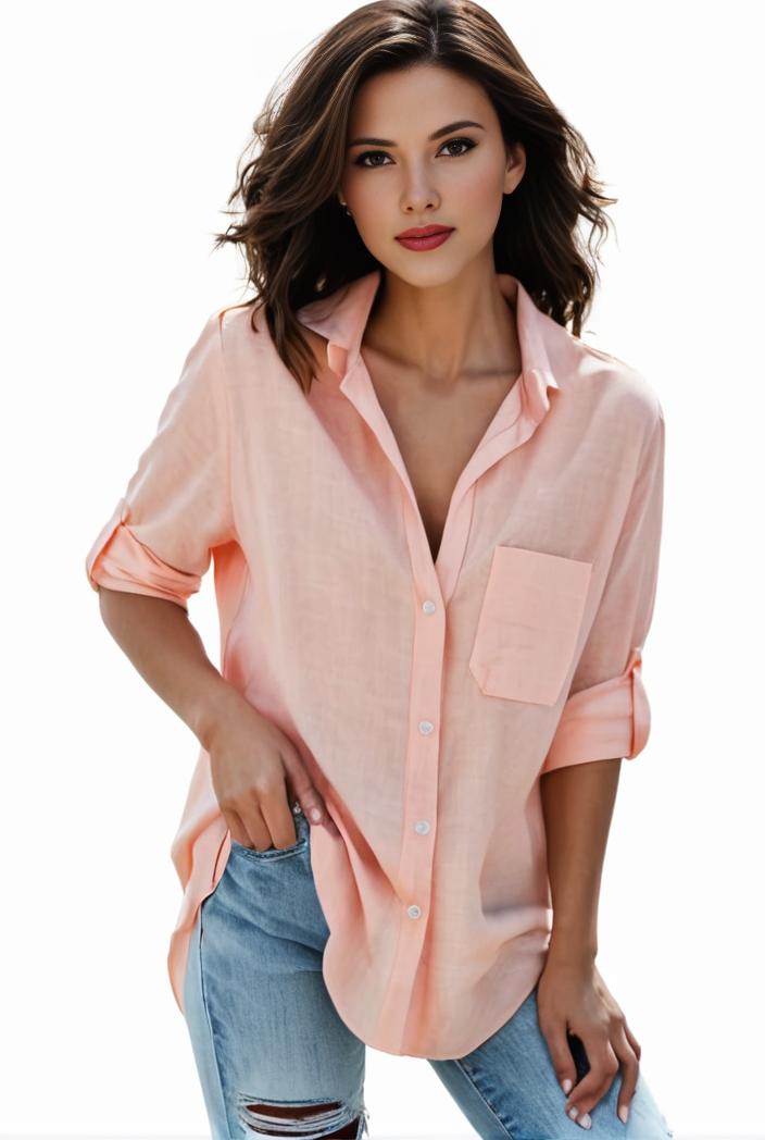 plus size formal shirt women s plus plain long sleeve turn down collar button up workwear shirt 102725