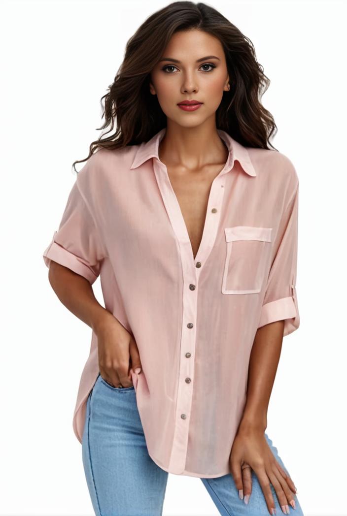 plus size formal shirt women s plus plain long sleeve turn down collar button up workwear shirt 102729