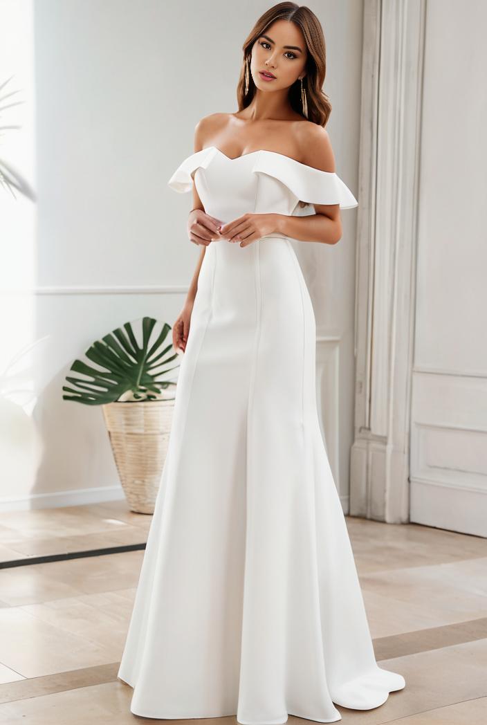 off shoulder spaghetti strap a line maternity dress 136028