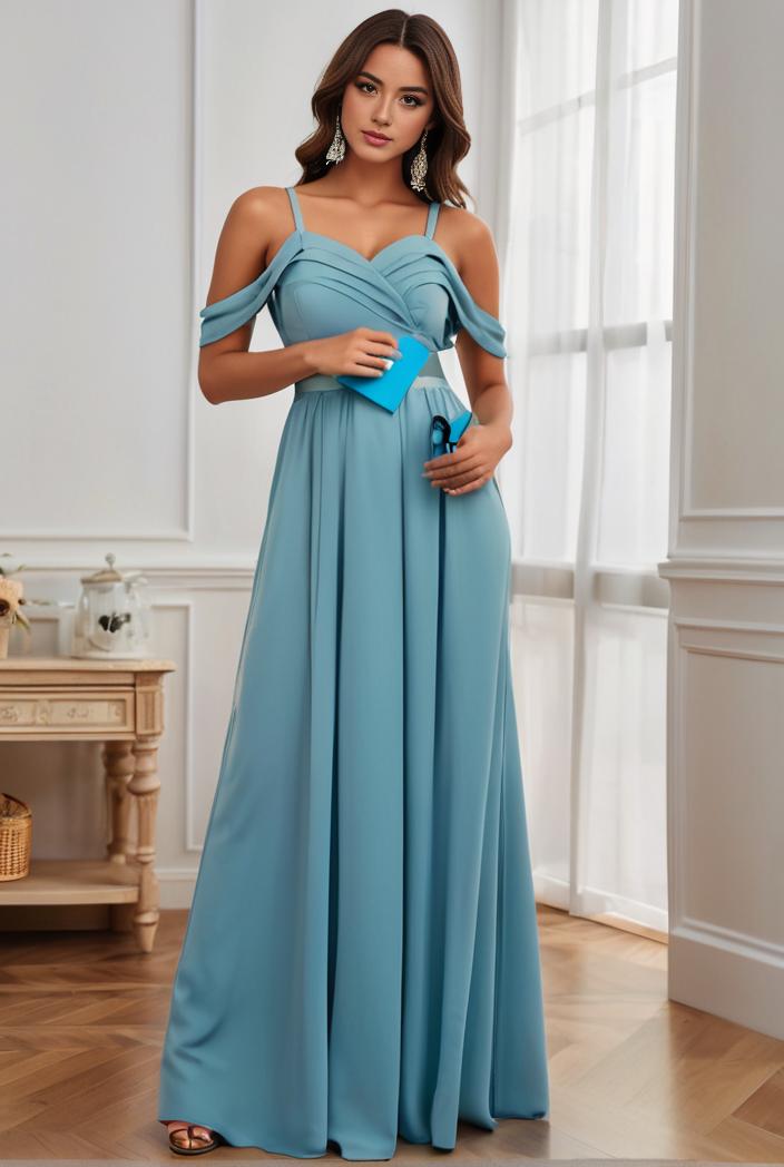 off shoulder spaghetti strap a line maternity dress 136079
