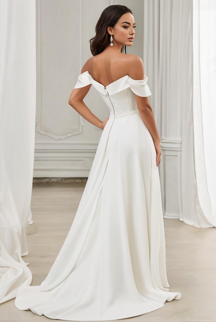 off shoulder spaghetti strap a line maternity dress 136094