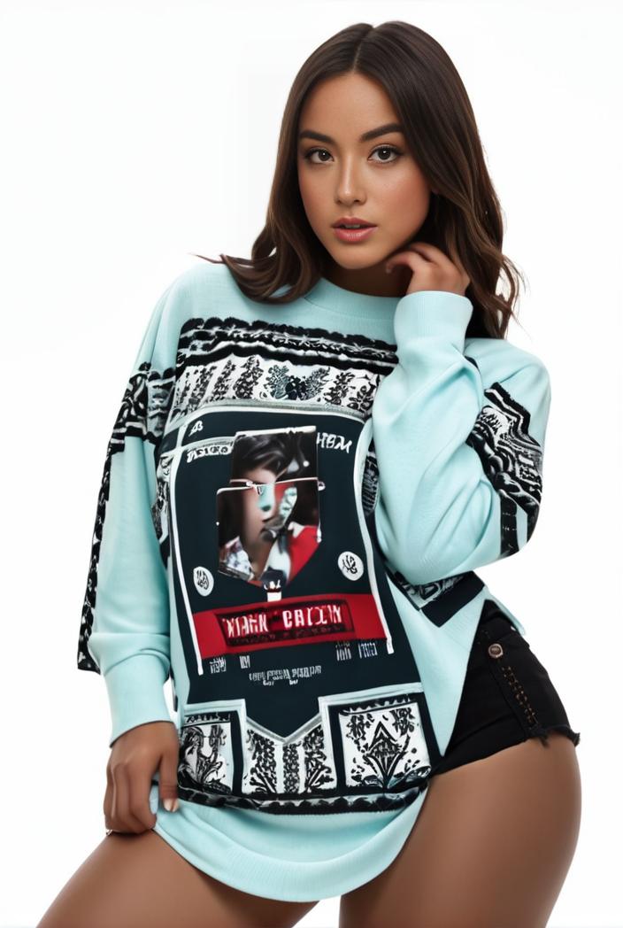 plus size casual sweatshirt women s plus graphic letter print long sleeve round neck slight stretch sweatshirt 137434
