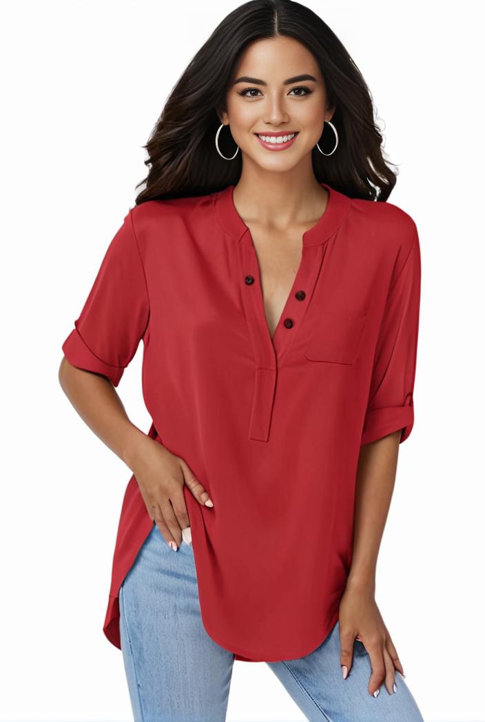 plus size formal shirt women s plus plain long sleeve turn down collar button up workwear shirt 137993