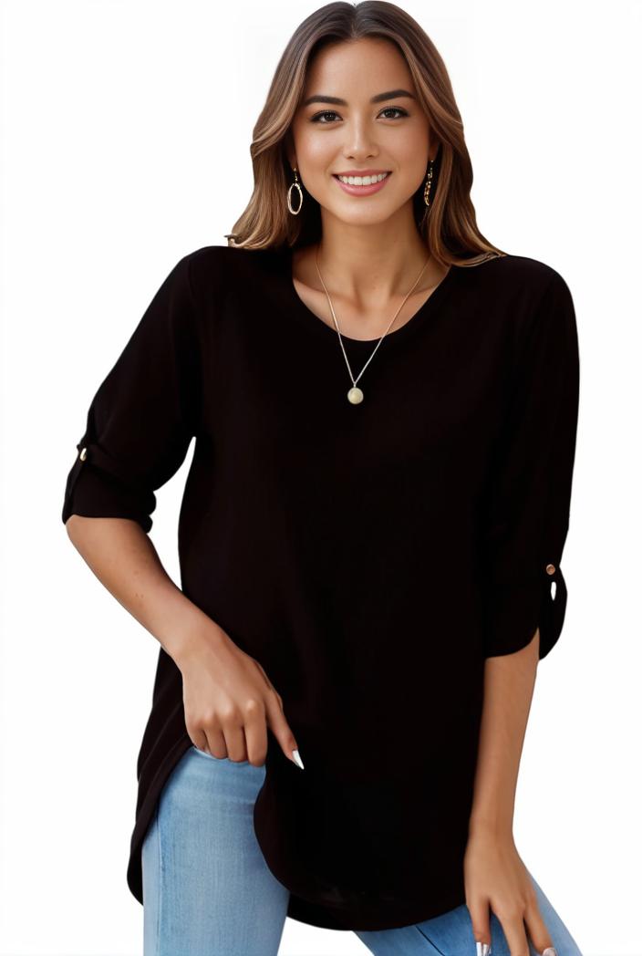 plus size formal shirt women s plus plain long sleeve turn down collar button up workwear shirt 138028