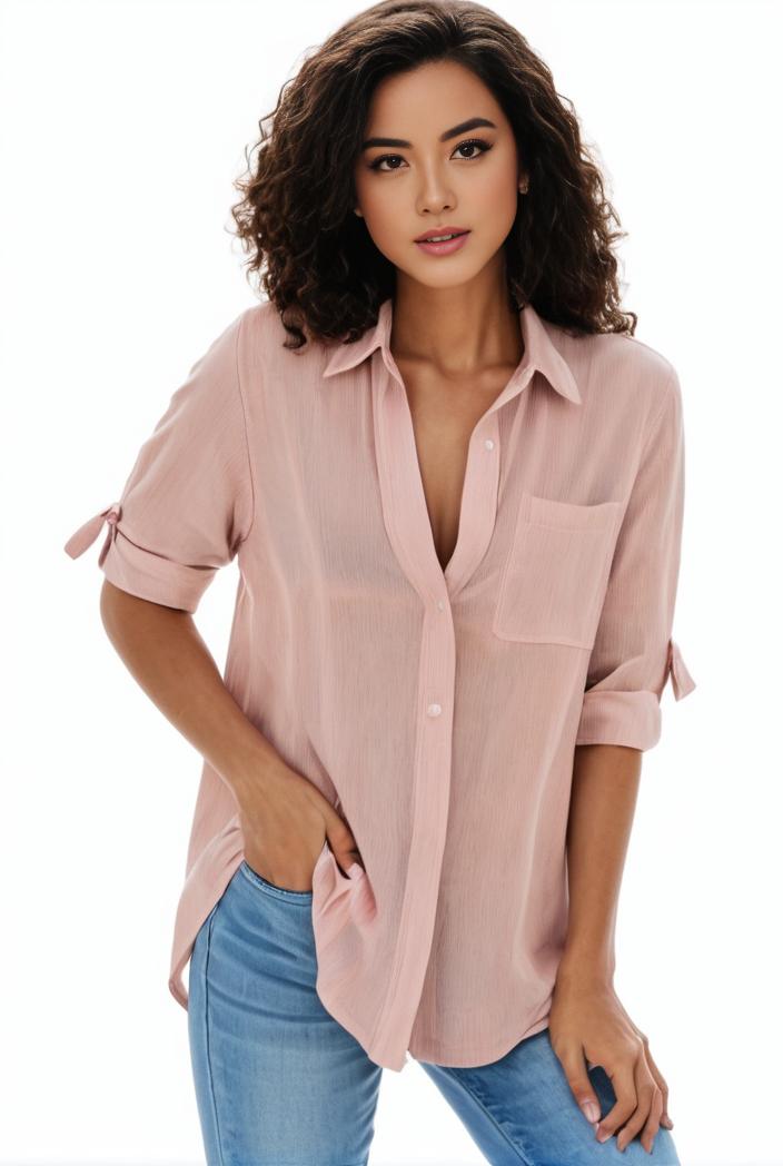 plus size formal shirt women s plus plain long sleeve turn down collar button up workwear shirt 138035