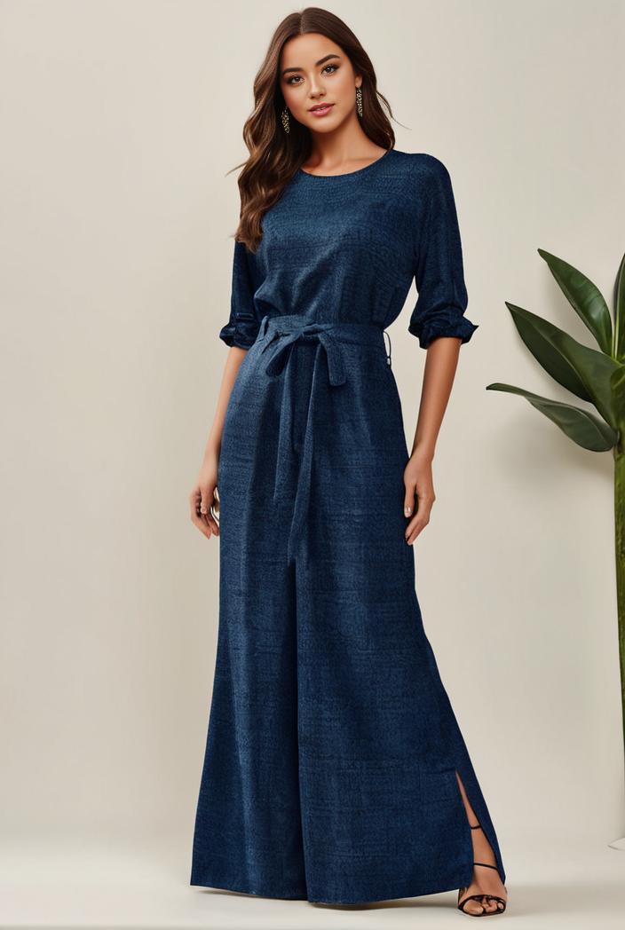 3 4 sleeve bodycon plunging back sequin evening dress 138147