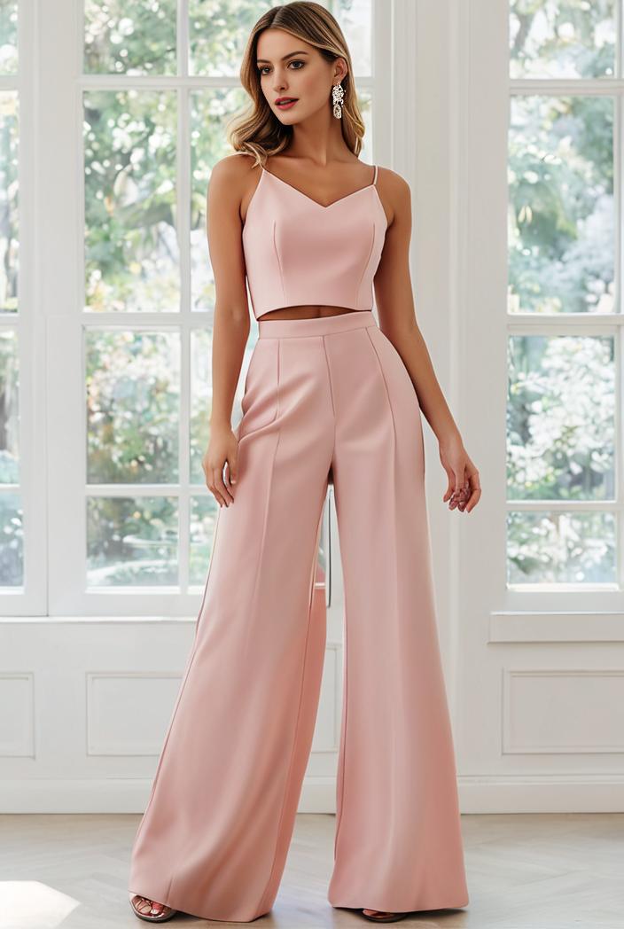 flowy chiffon one shoulder with three straps bridesmaid dress 126792