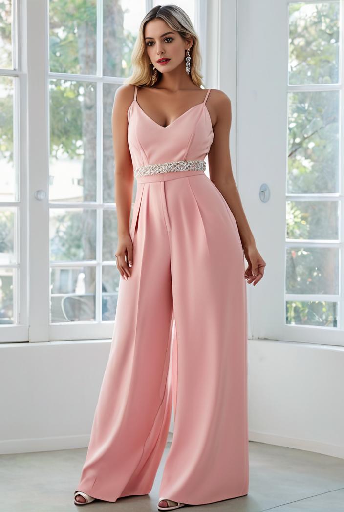 flowy chiffon one shoulder with three straps bridesmaid dress 126797