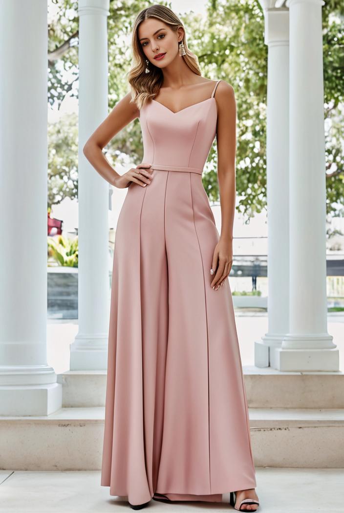 flowy chiffon one shoulder with three straps bridesmaid dress 126833