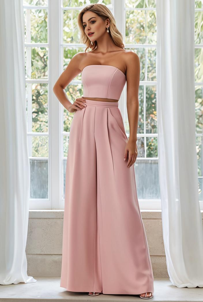 flowy chiffon one shoulder with three straps bridesmaid dress 126840