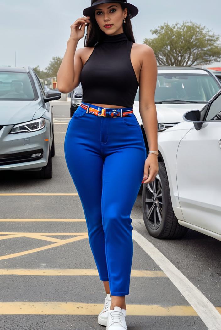 casual skinny jeans with ripped holes and slant pockets 122781