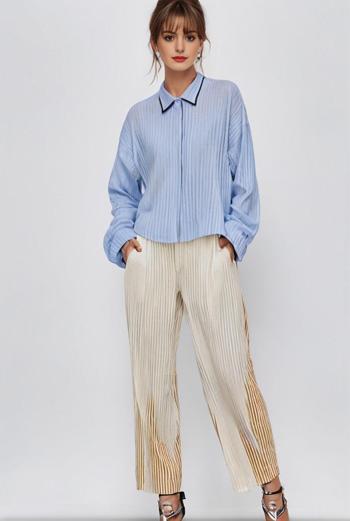 pleated high waist commuting temperament maxi dress 129016