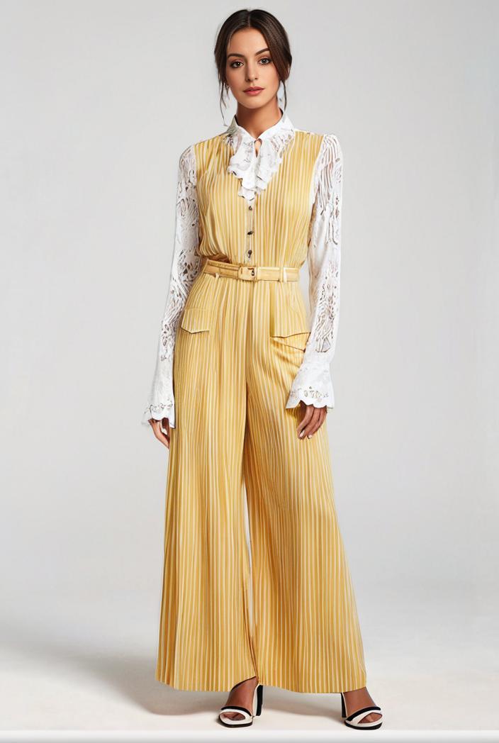 pleated high waist commuting temperament maxi dress 129023