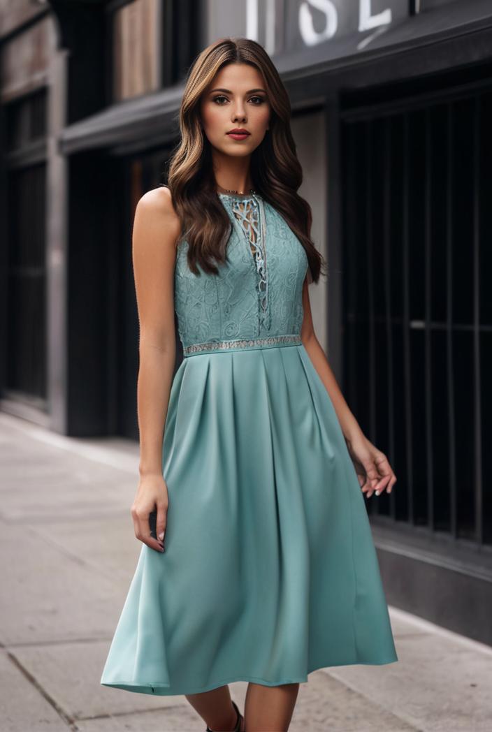 short lace halter neck backless chiffon homecoming dress 110408