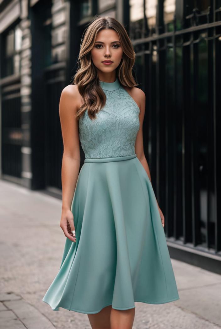 short lace halter neck backless chiffon homecoming dress 110411