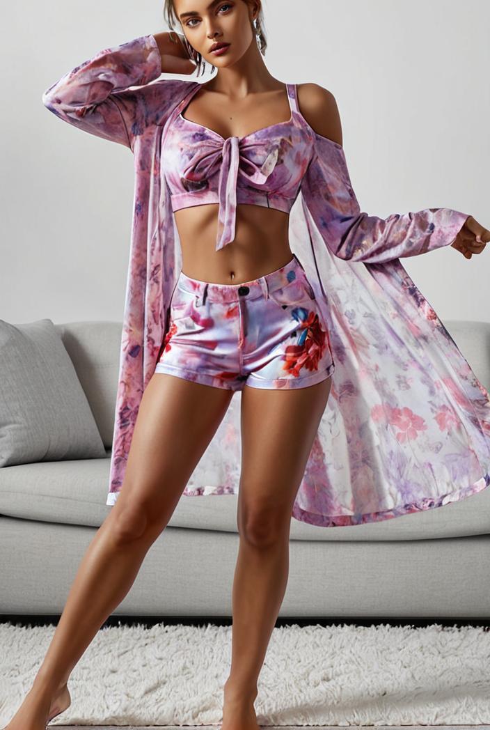 3 pieces sexy print bikini women high waist swimsuit cover up swimwear female lady bathing suit swimming summer beachwear 133926