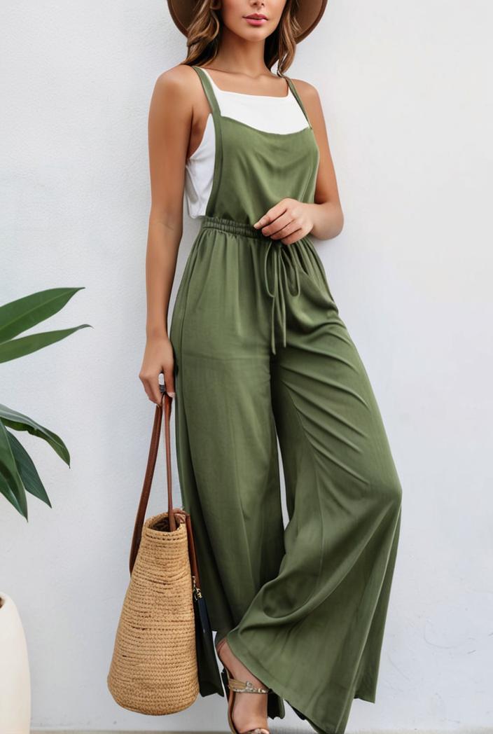 boho sleeveless long jumpsuit with pockets women s casual baggy overall 135916