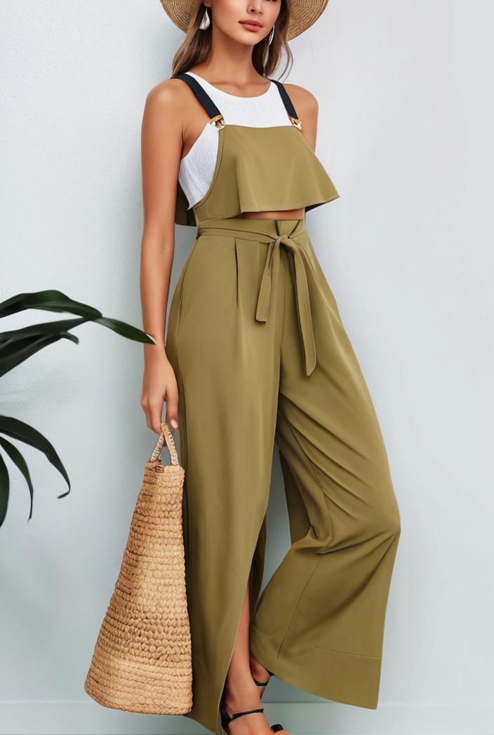 boho sleeveless long jumpsuit with pockets women s casual baggy overall 135923