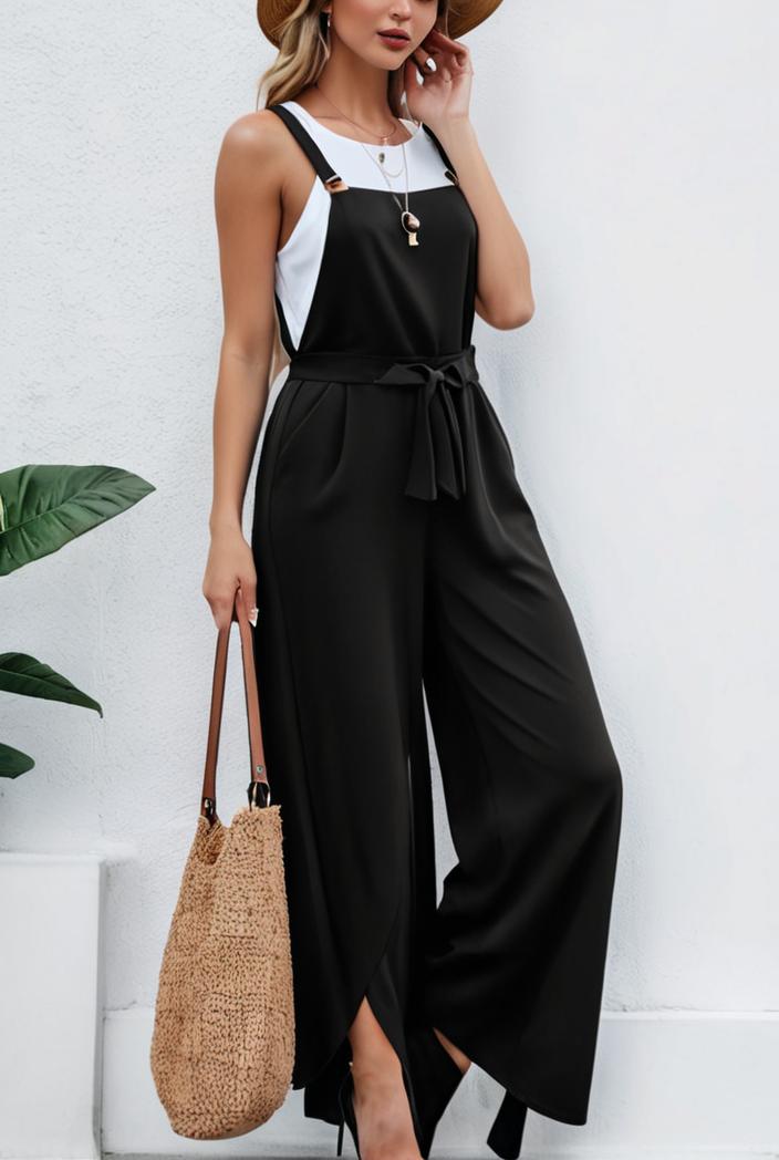 boho sleeveless long jumpsuit with pockets women s casual baggy overall 135933