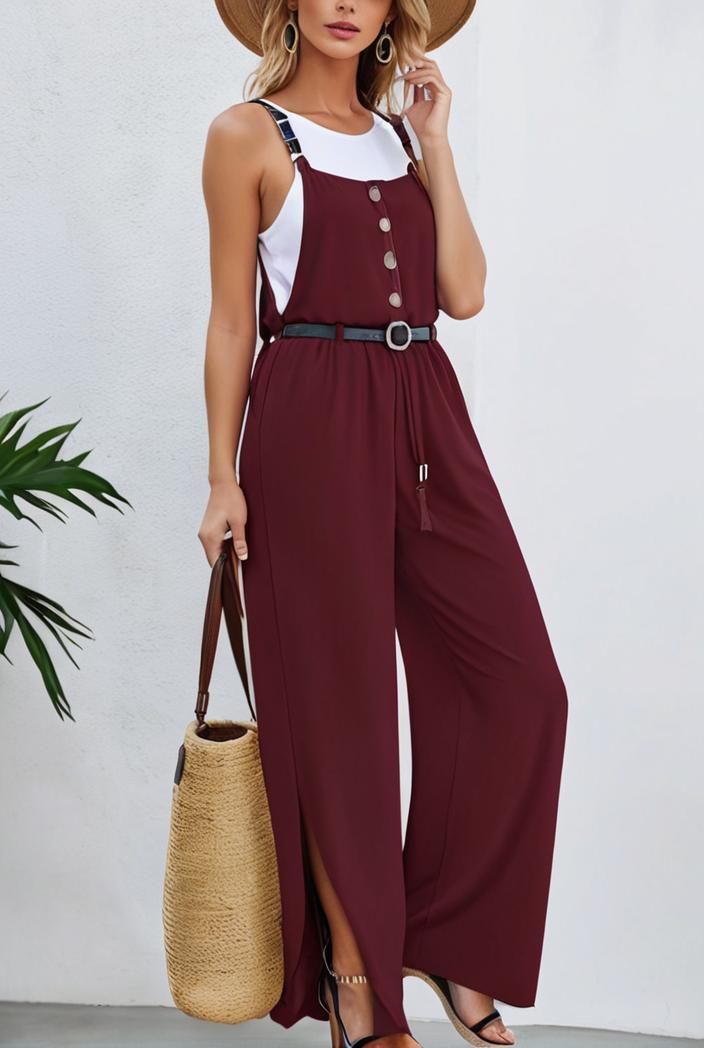 boho sleeveless long jumpsuit with pockets women s casual baggy overall 135935