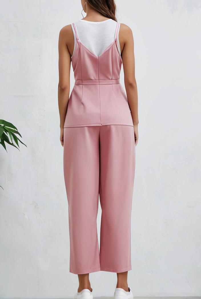 boho sleeveless long jumpsuit with pockets women s casual baggy overall 135959
