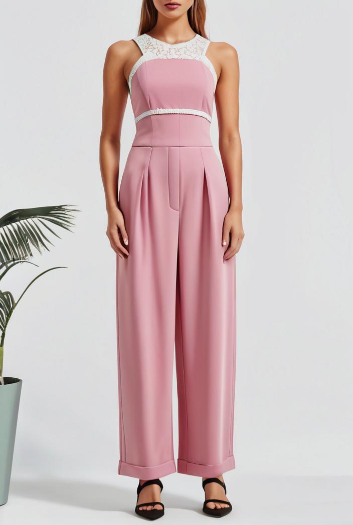 boho sleeveless long jumpsuit with pockets women s casual baggy overall 135963