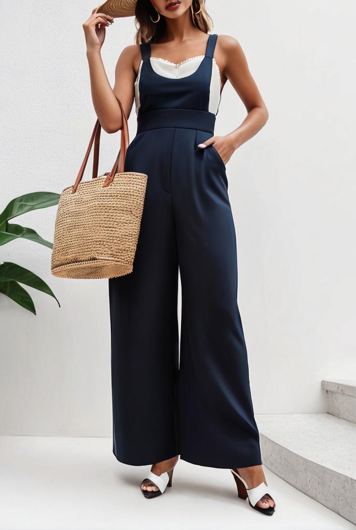 boho sleeveless long jumpsuit with pockets women s casual baggy overall 136000