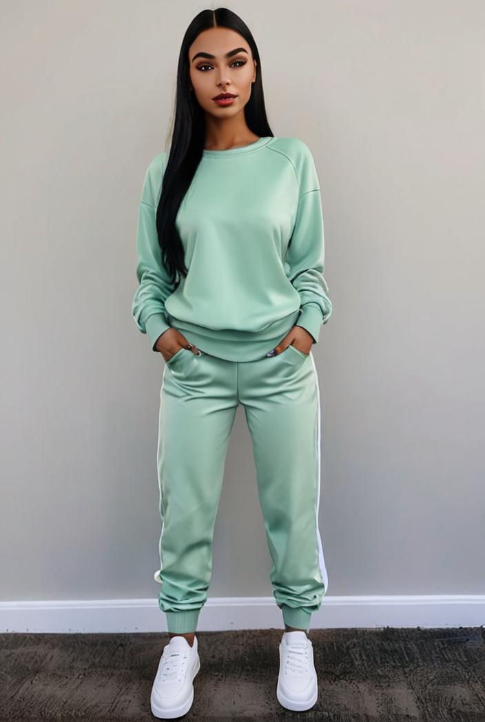casual drawstring pants and hoodie combo set for women 137524