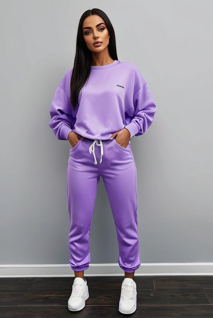 casual drawstring pants and hoodie combo set for women 137546