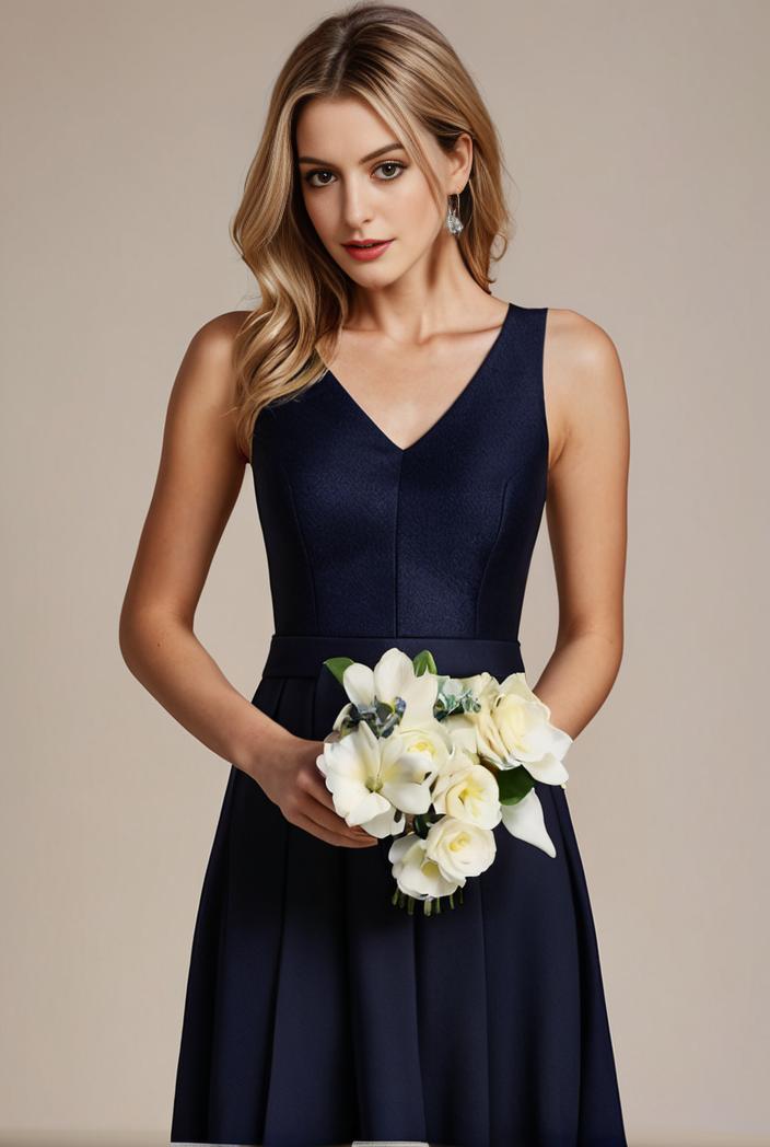 deep v neck lace chiffon bridesmaid dress with asymmetrical hem 101683