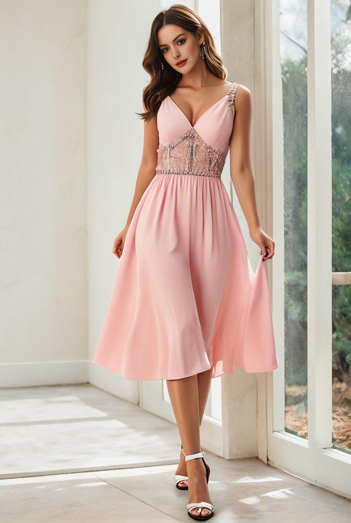 deep v neck lace chiffon bridesmaid dress with asymmetrical hem 101734