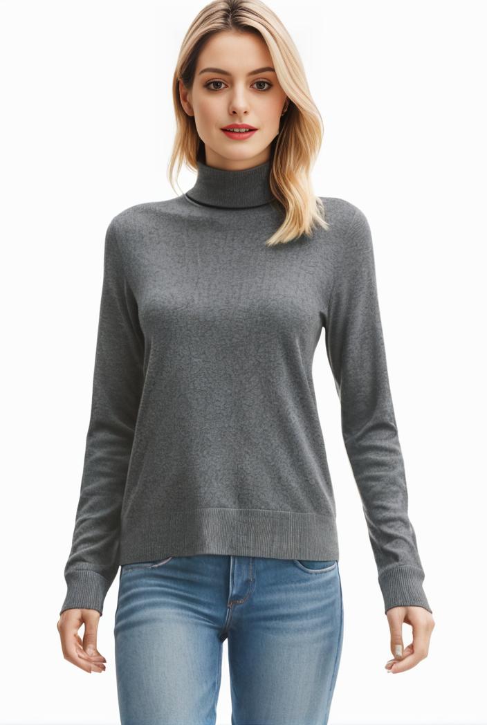 3 sets of turtleneck tees comfy long sleeve shirt perfect for spring autumn women s apparel 138289
