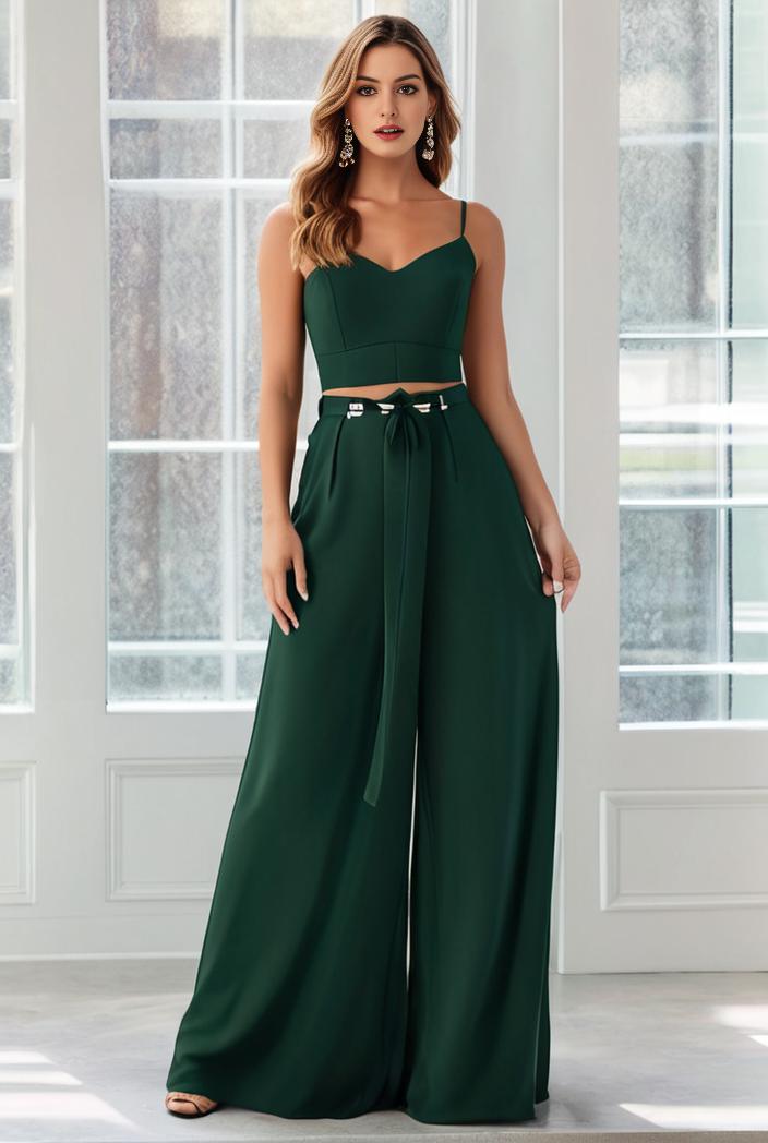 flowy chiffon one shoulder with three straps bridesmaid dress 105527