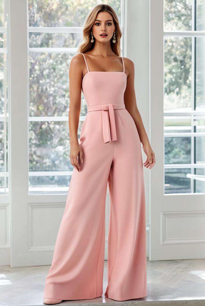 flowy chiffon one shoulder with three straps bridesmaid dress 105485