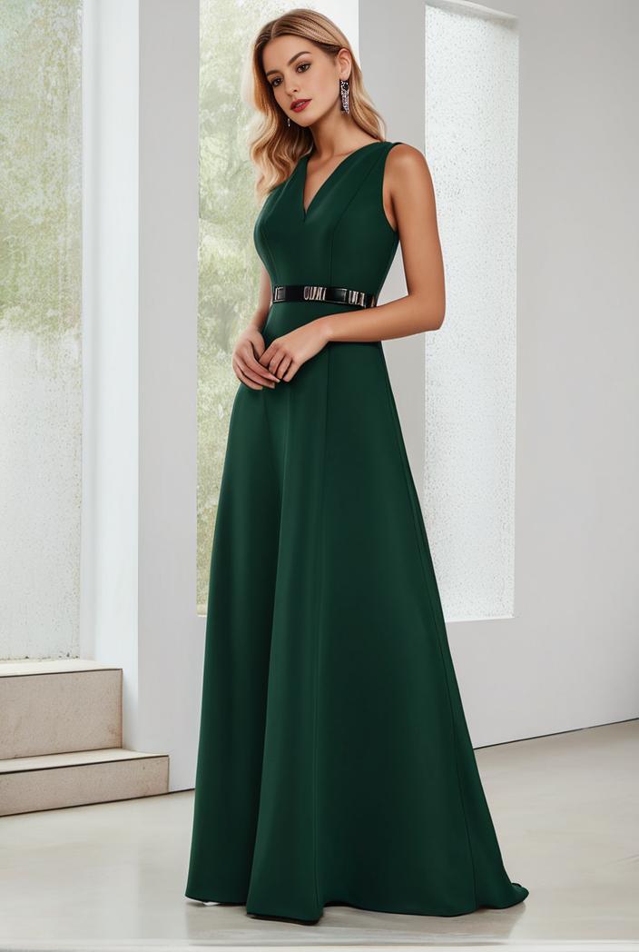 flowy chiffon one shoulder with three straps bridesmaid dress 105543