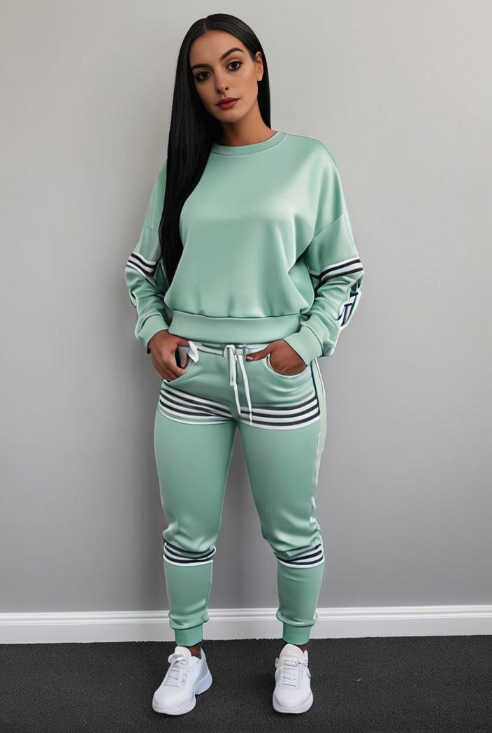 casual drawstring pants and hoodie combo set for women 141739