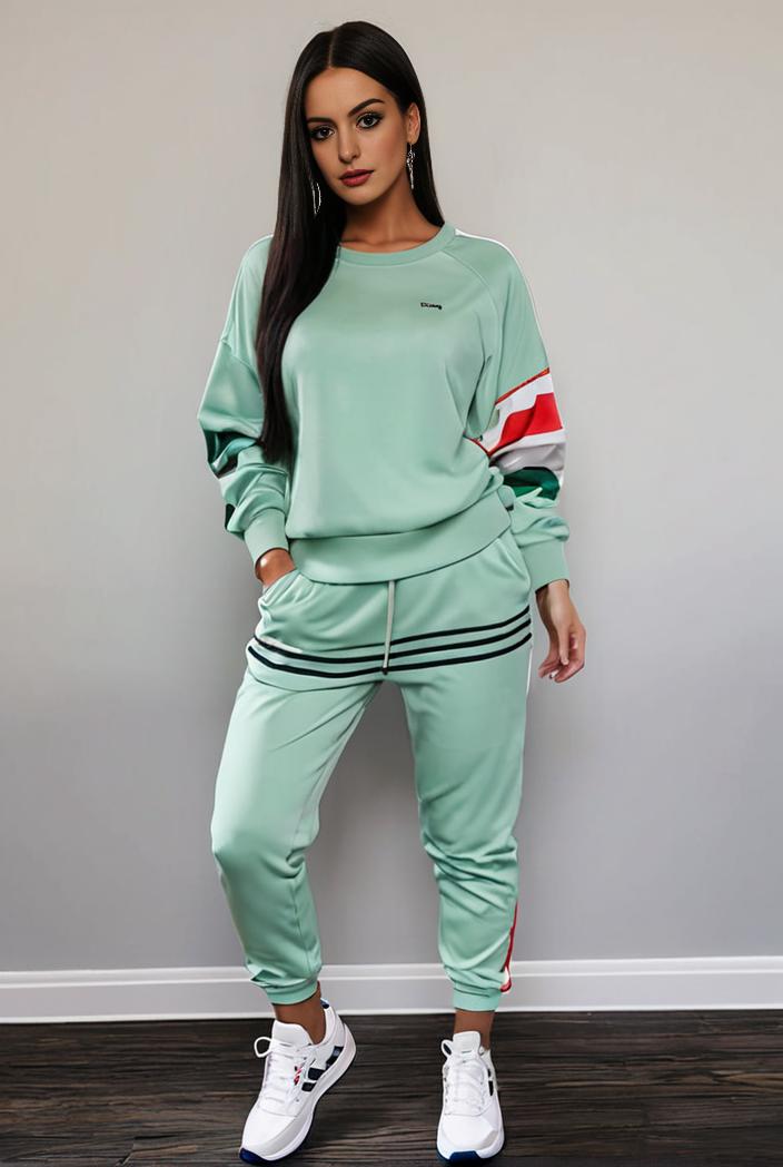 casual drawstring pants and hoodie combo set for women 141740