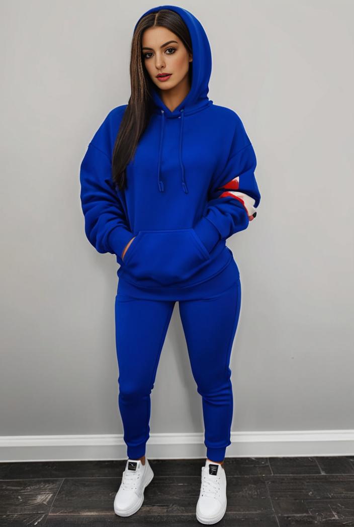 casual drawstring pants and hoodie combo set for women 141742