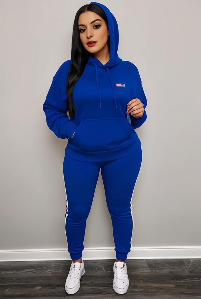 casual drawstring pants and hoodie combo set for women 141745