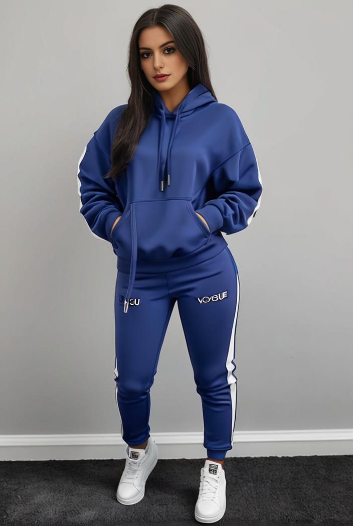 casual drawstring pants and hoodie combo set for women 141750