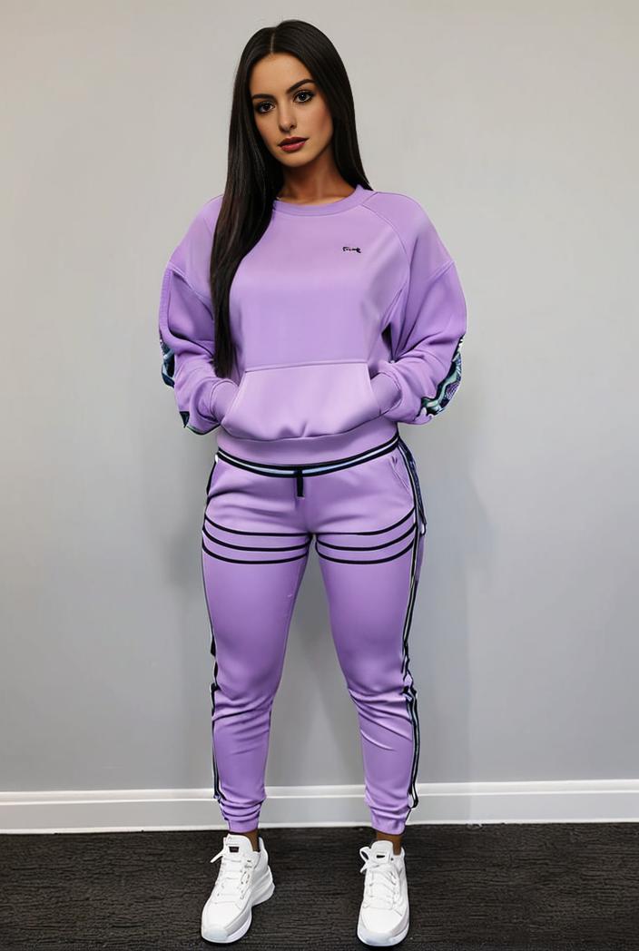 casual drawstring pants and hoodie combo set for women 141764