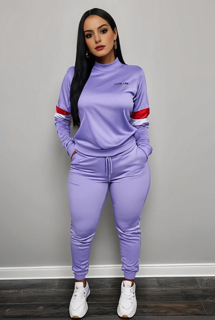 casual drawstring pants and hoodie combo set for women 141785