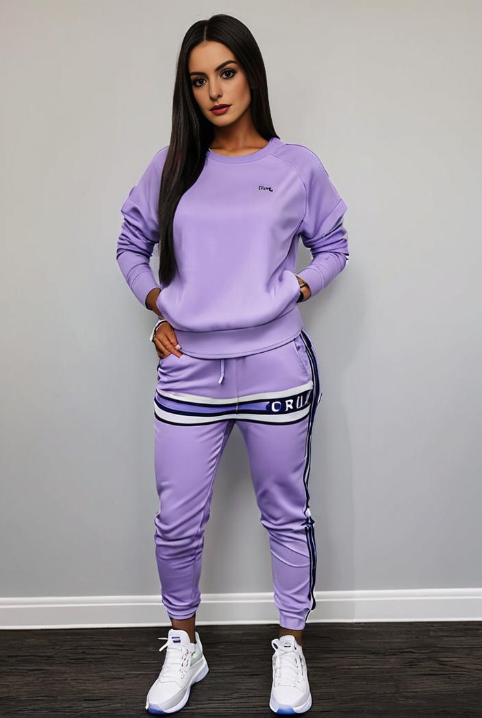 casual drawstring pants and hoodie combo set for women 141788