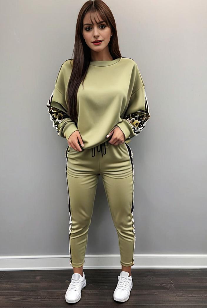casual drawstring pants and hoodie combo set for women 141797
