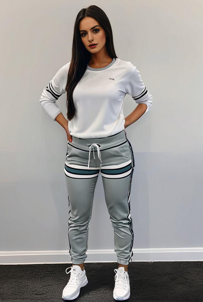 casual drawstring pants and hoodie combo set for women 141820